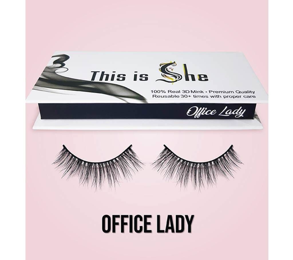 Office Lady Real Mink Eyelashes (This Is She) - Canada