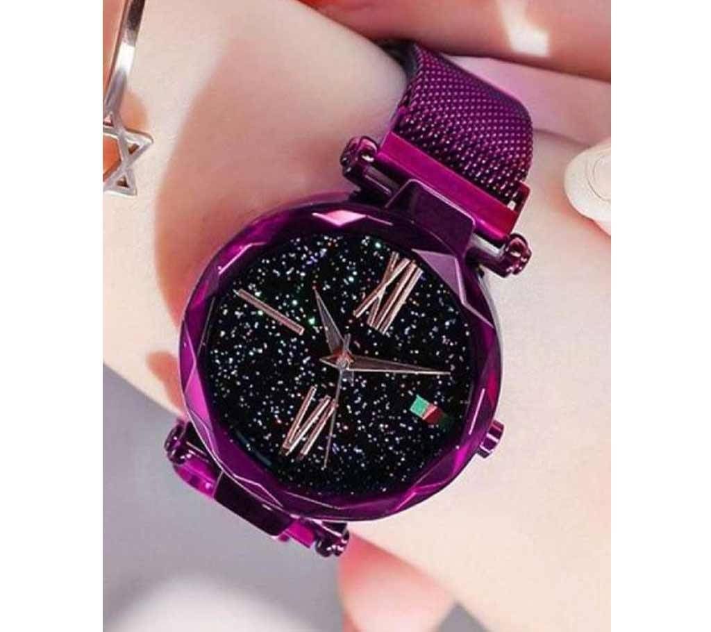 Dior High Quality Magnet Watch for Women - Purple