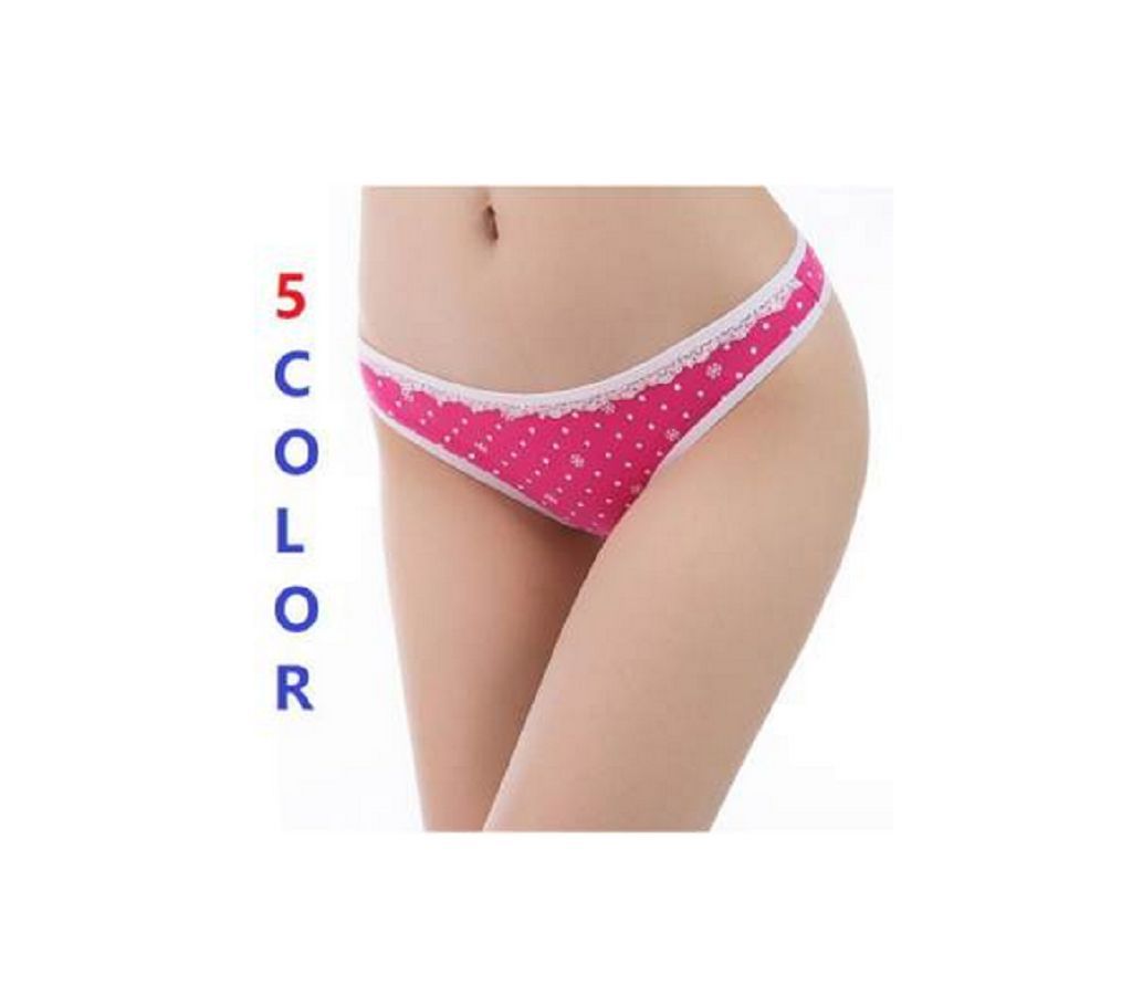 (2 Pcs) Girls Panty Women Panties Lace sexy cotton ladies thongs easing Female cotton solid color ladies Girls underwear