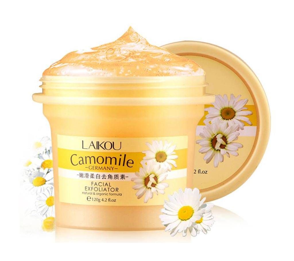 Laikou Camomile Facial Exfoliator Gel (for deep clean & whitening)-120gm-China 