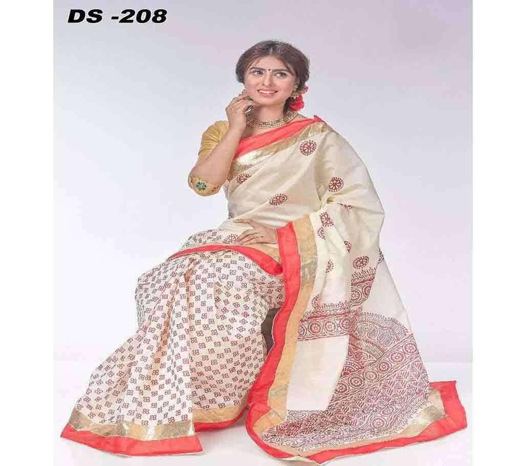 Deshi katan Sharee  without blouse Piece 