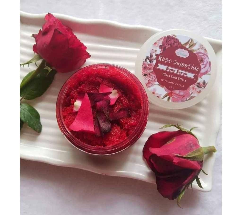 Rose Smoothie Glass Skin Body Scrub-150gm- Philippine