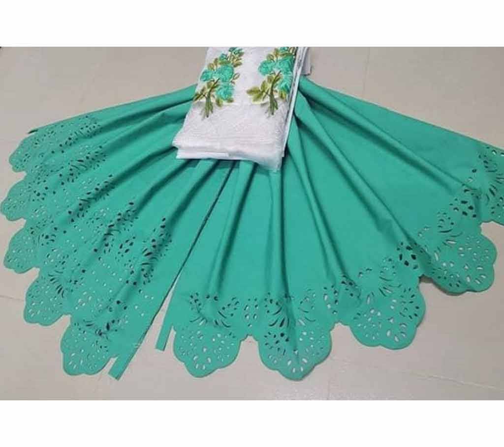 Unstitched PAKISTANI LASAR CUT TWO PIECE SALWAR KAMEEZ-11