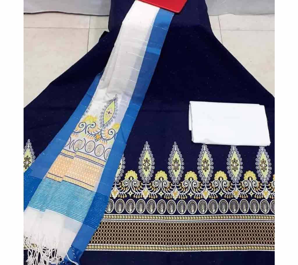 Handloom Tat Skin Print Cotton Shalwar Kameez For women [3pcs]-29