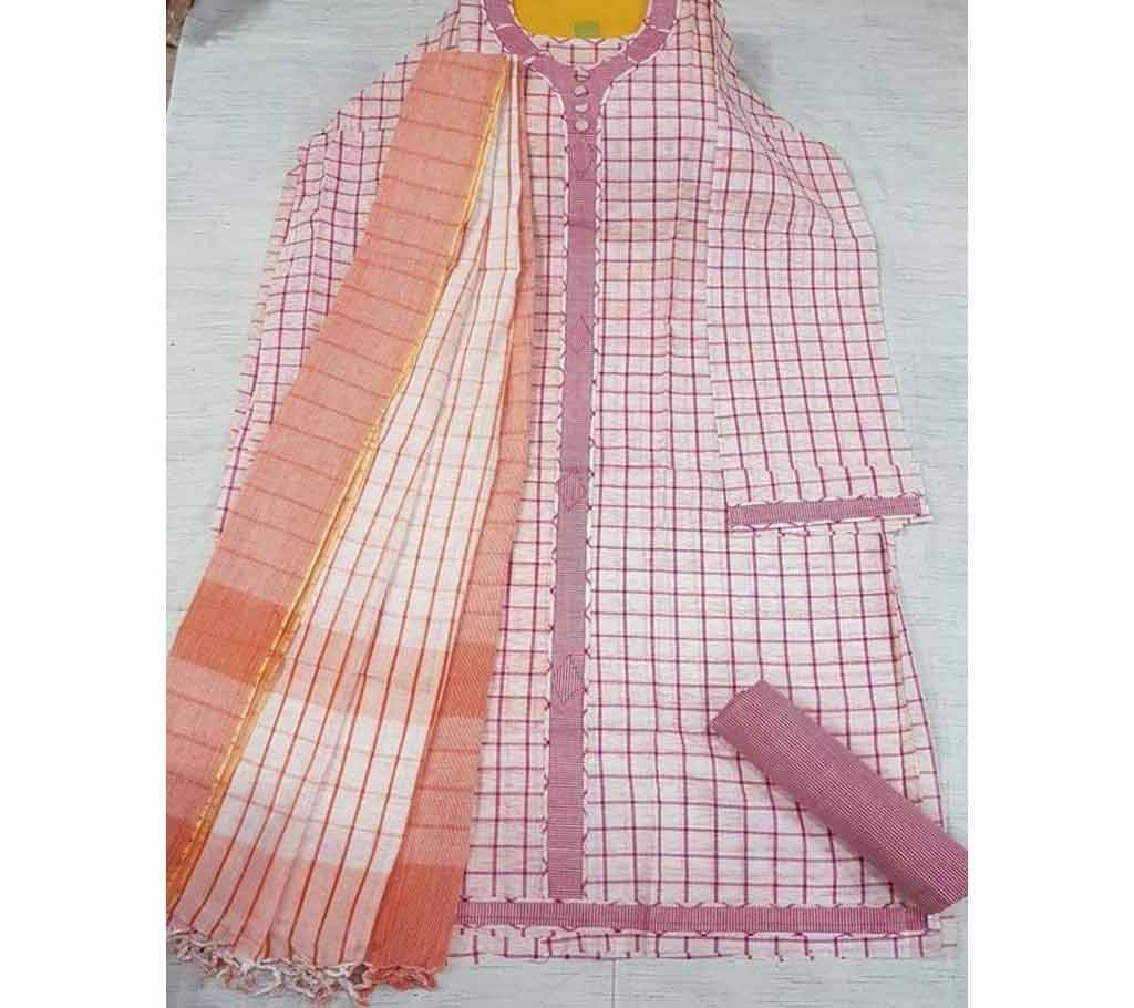 Jamdhani Cotton with Design Shalwer Kameez for Women-11