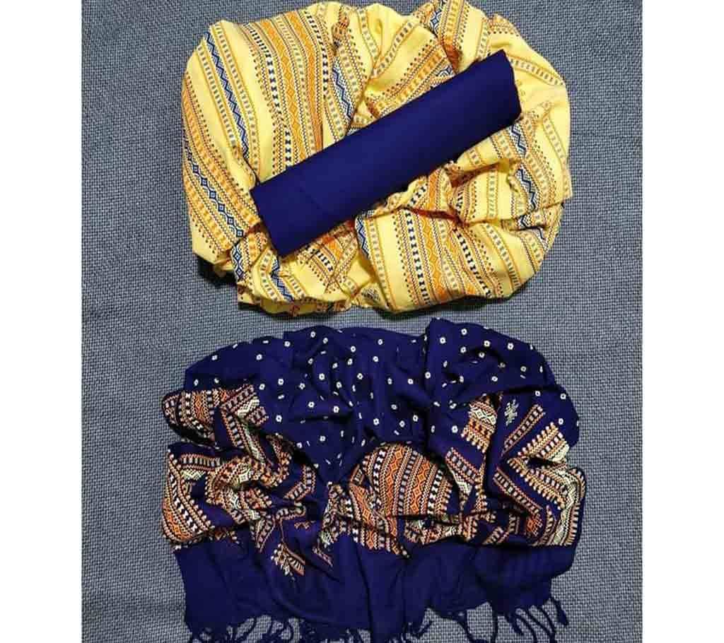 Homemade Tat Original Cotton Multi Color Deshi Shalwar Kameez-72