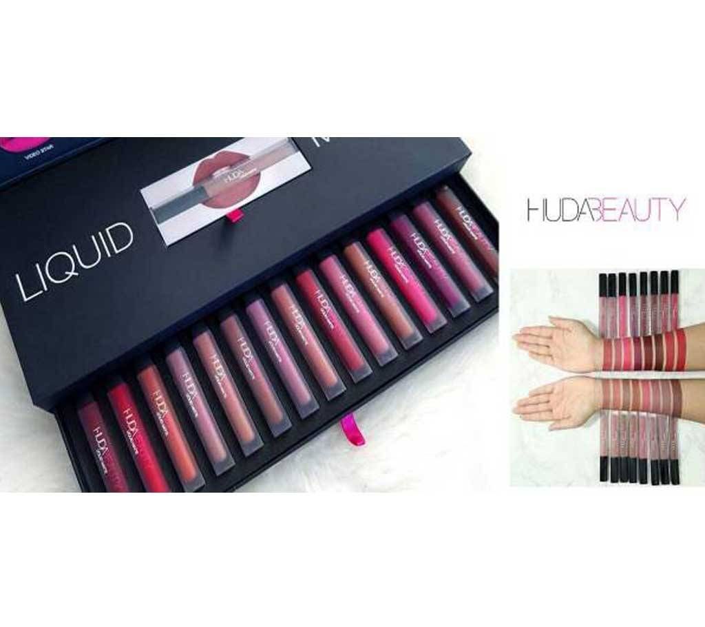 Huda Beauty Liquid Matte Lipstick-16 Pcs
