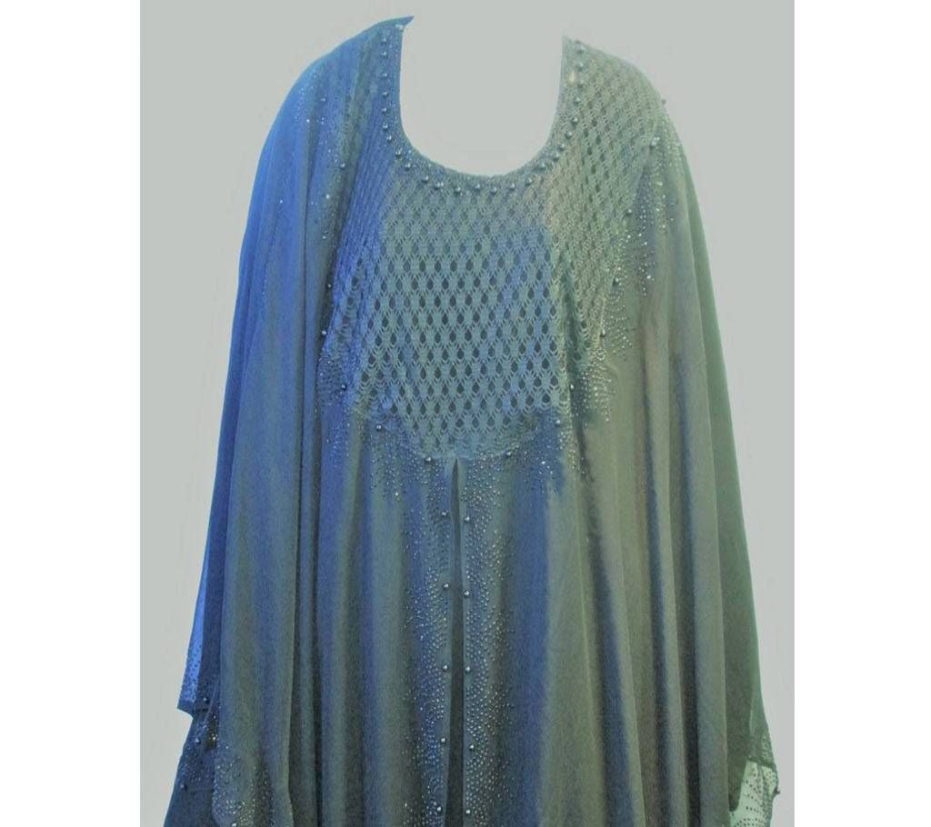 Ladies Diamond Georgette Tunic Kaftan Abaya