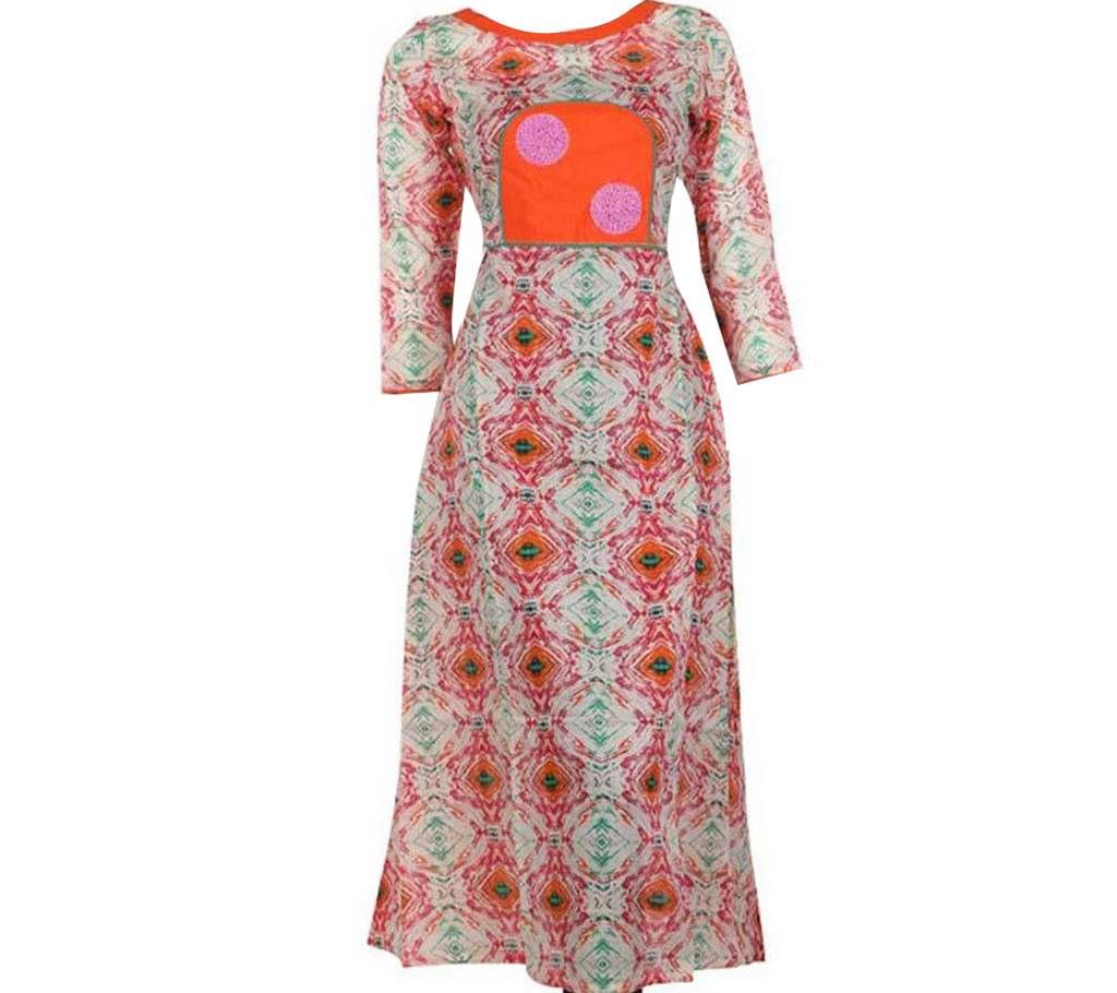 Ready made cotton single piece dress 