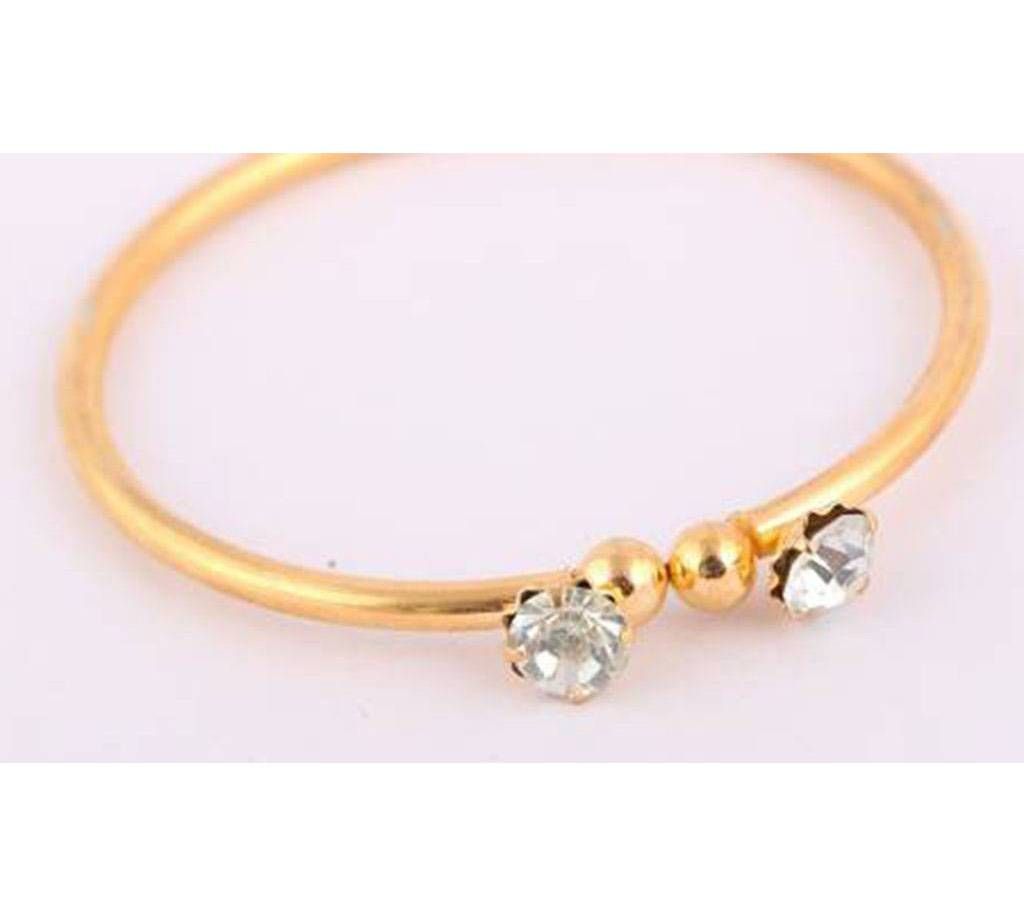 Gold Plated Stone Setting Bangle - 2Pcs