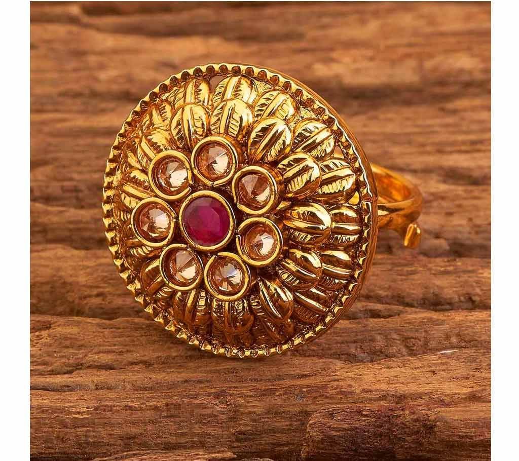 ANTIQUE CLASSIC RINGS WITH GOLD PLATING 17641 (by Pink Point - KJ17641)