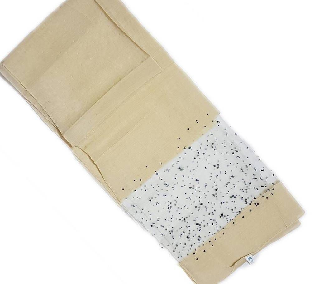 Blue Cotton with Blue Stone Hijab for Women