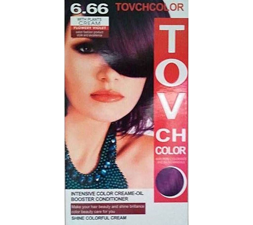 TOVCHCOLOR Flowery Violet Hair Color - Shade# 6.66 china