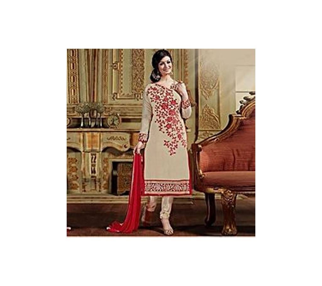 Unstiched Block Printed Salwar Kameez For Women