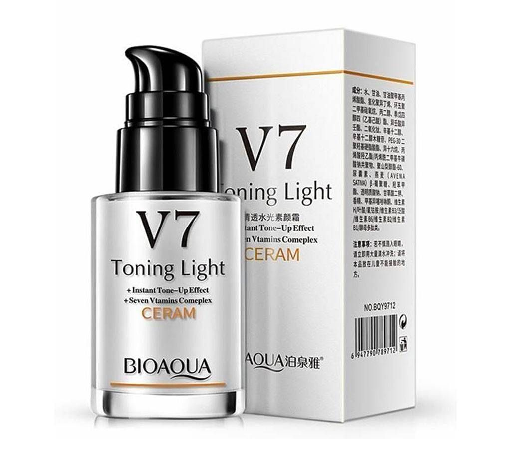 BIOAQUA V7 Toning Light Whitening Cream 30g - Korea