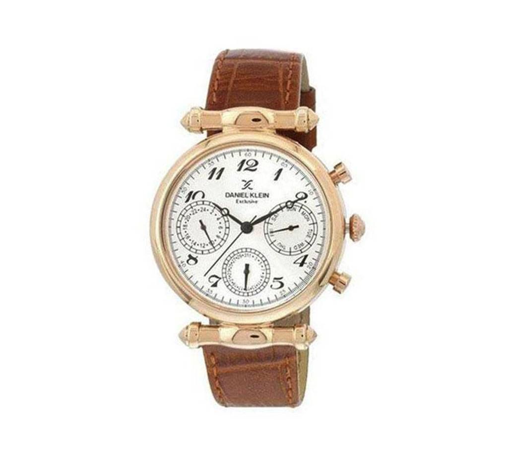 badgeDK11392-3 - Leather Analog Watch