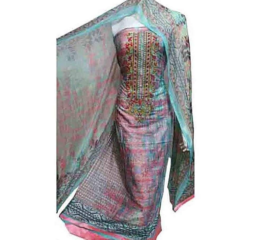 Indian Cotton Unstitched Salwar Kameez for Women
