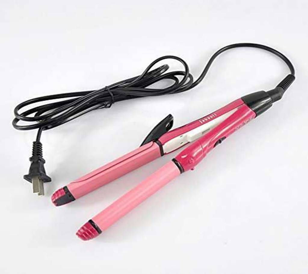 KM-1055 Kemei 2 in 1 Hair Straightener