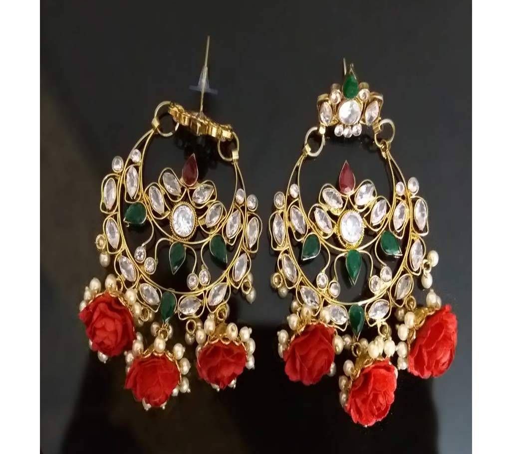 Gaye holud floral ear ring