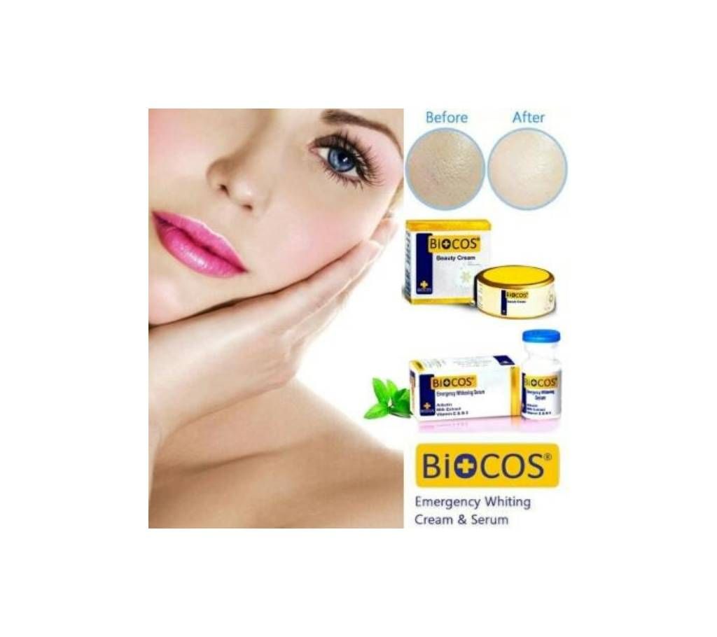 Biocos Emergency Whitening Cream & Whitening Serum  20g Pakistan