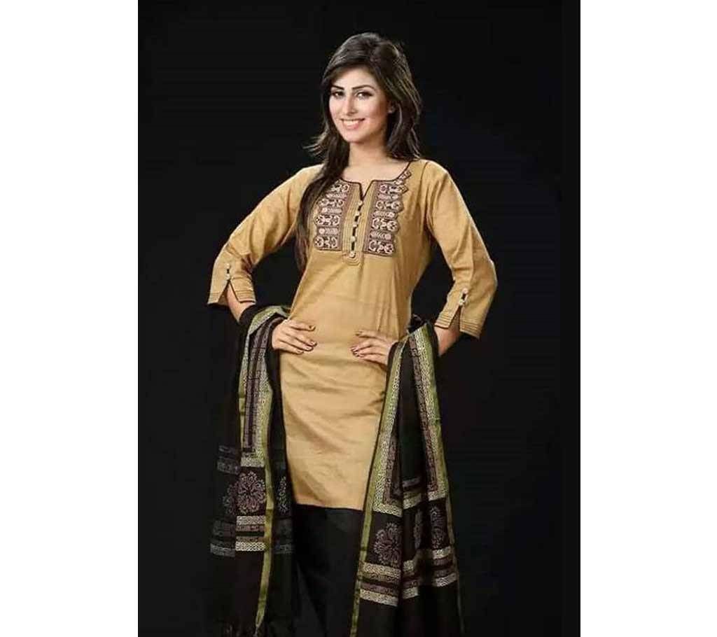 Unstitched block printed Rajdhani voyel cotton Salwar Kameez St block-8033 Copy