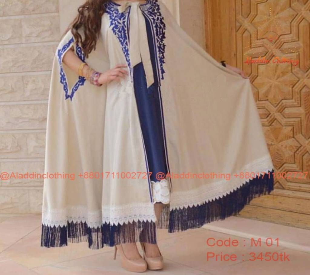 Double Gorgat Abaya Muslim women wear