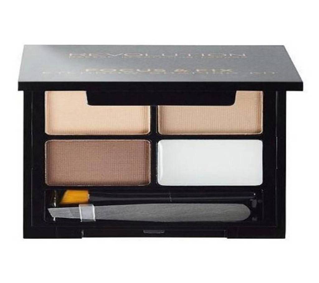 Makeup Revolution Focus & Fix Eyebrow Kit Light-medium - UK