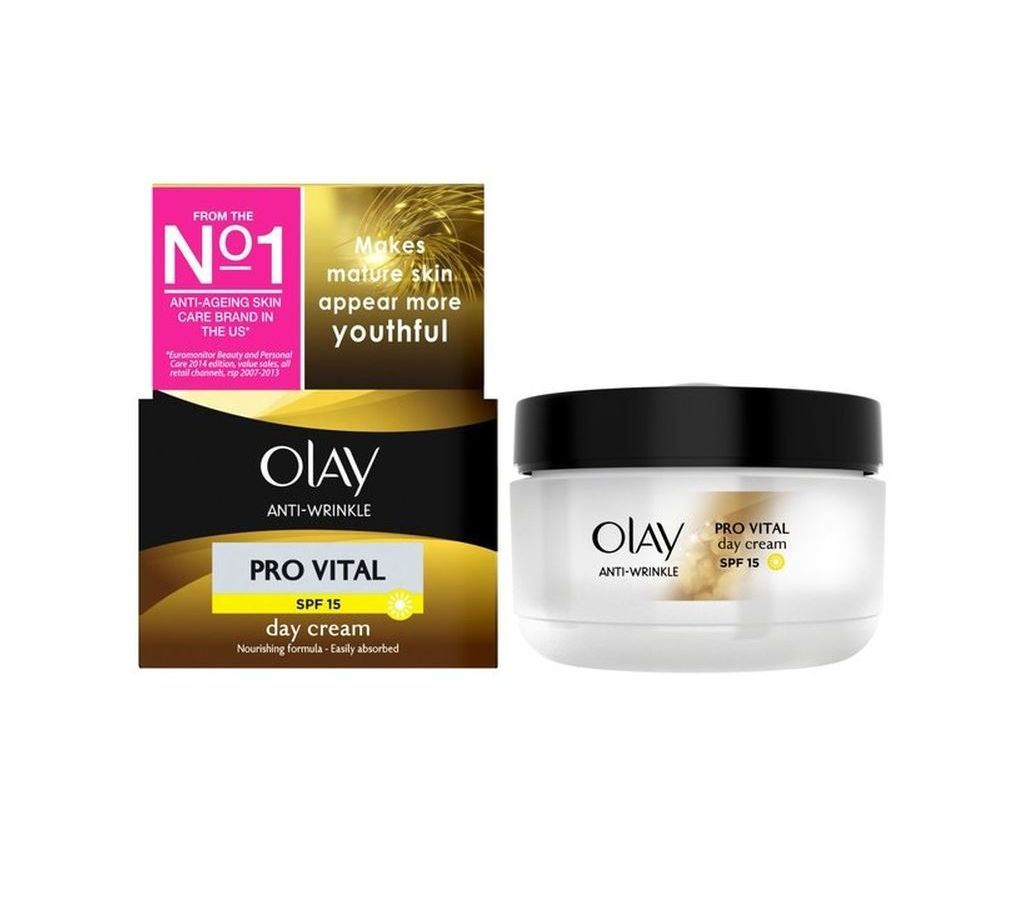 Olay Anti-Wrinkle Pro Vital Anti-Ageing Moisturiser Day Cream SPF 15, 50 ml  France