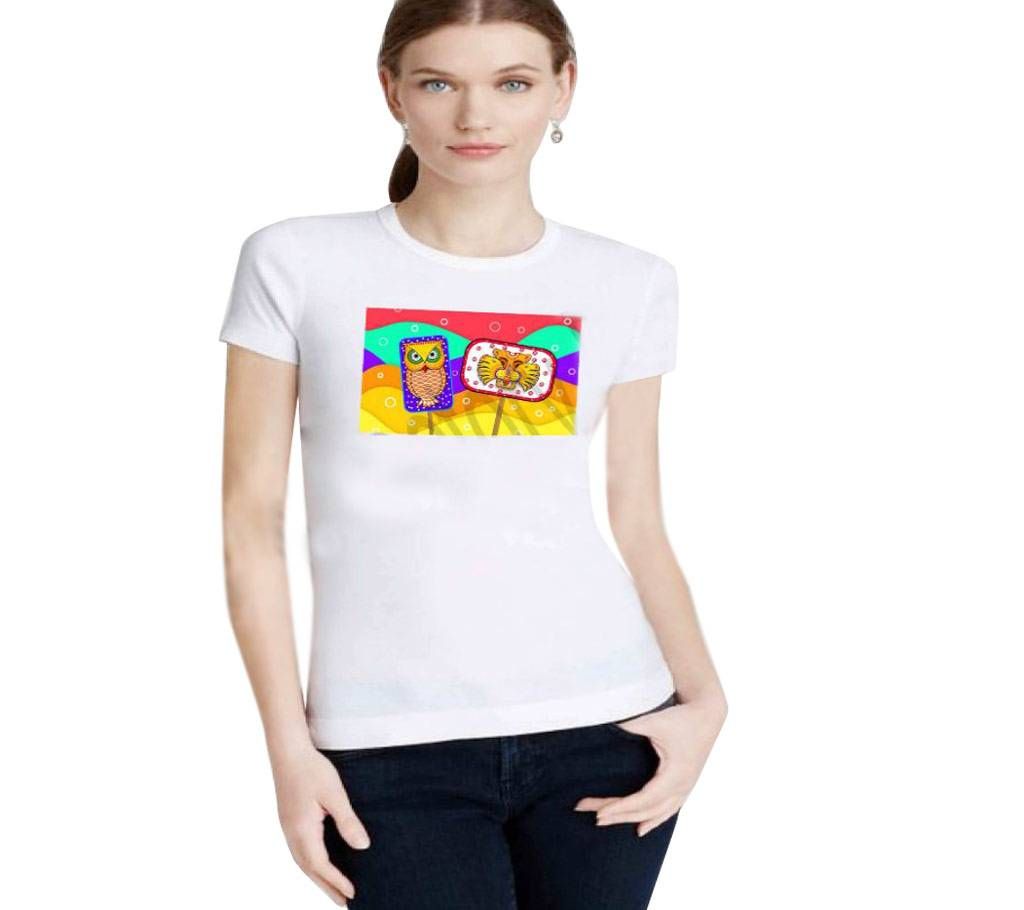 Half Sleeve Boishakhi T-shirt For Ladies
