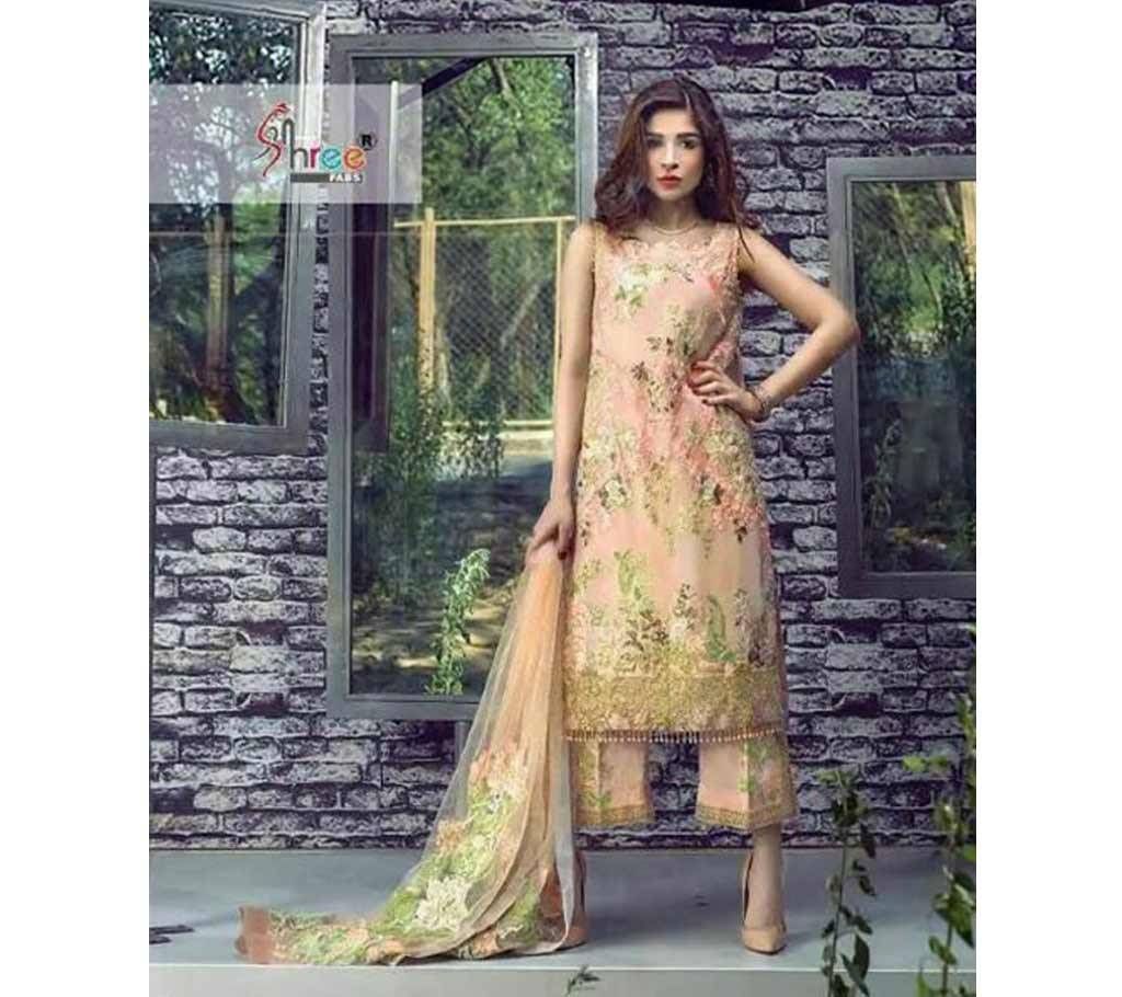 Shree Fabs by Sana Safinaz embroidery collection 5015Unstitched Three Piece Copy