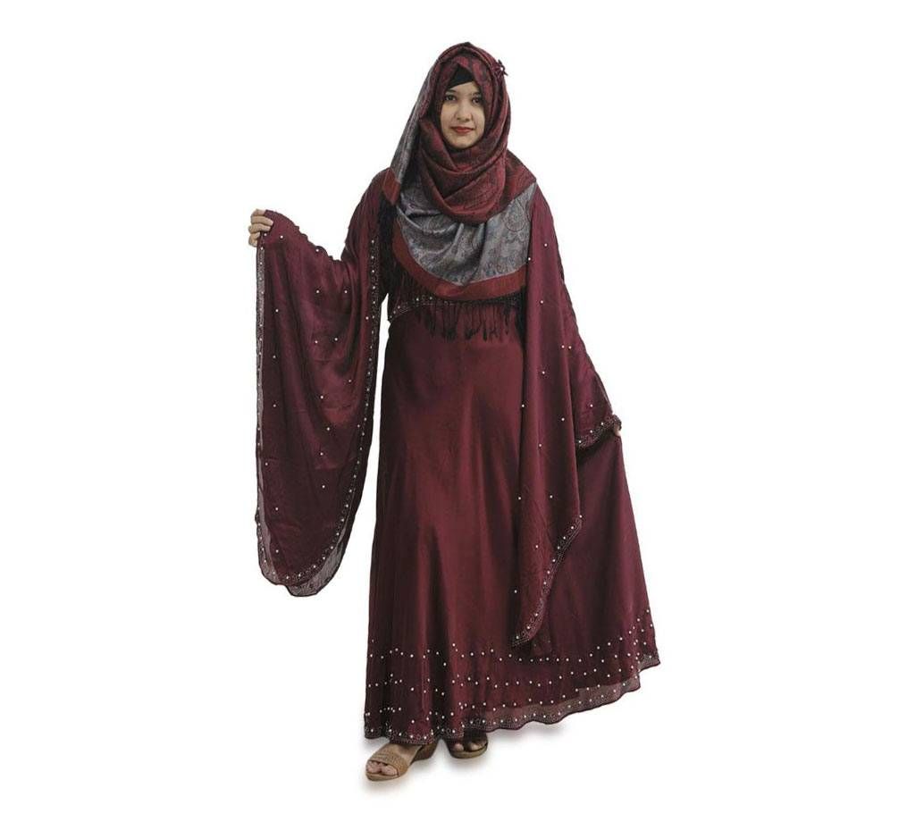Borka for Women's-Maroon
