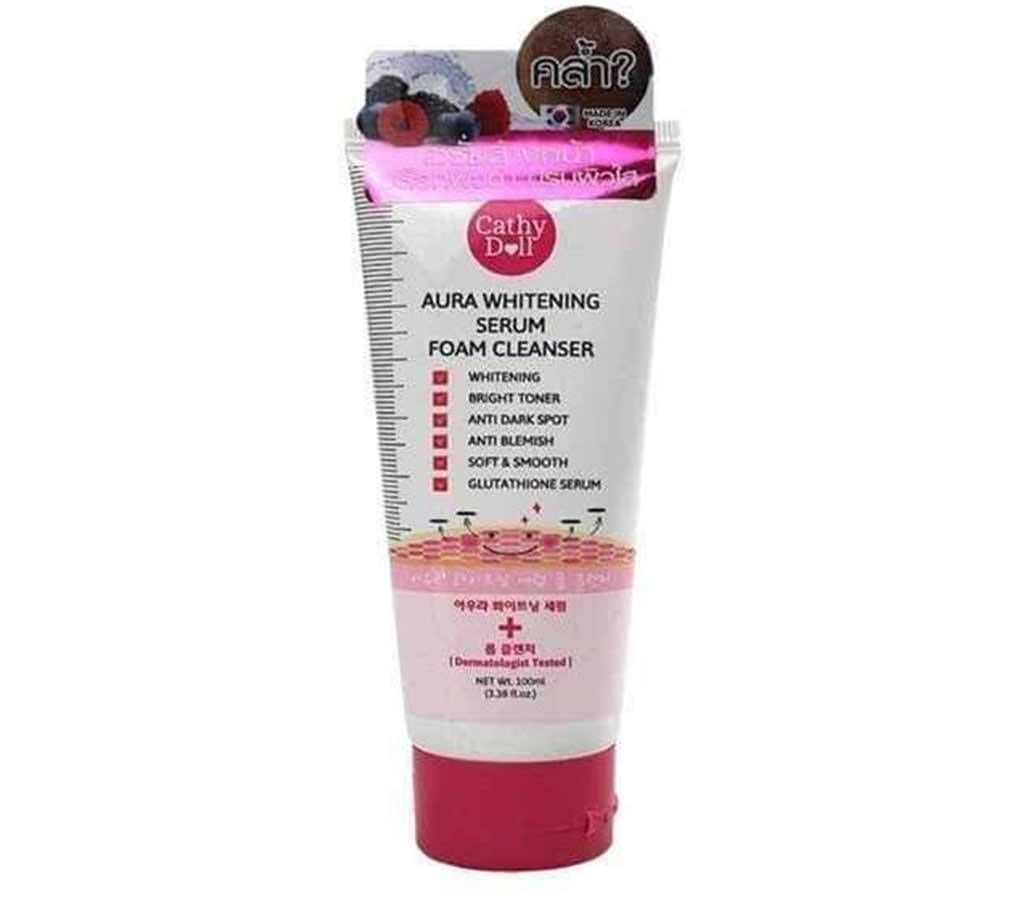 Cathy Doll Aura whitening serum foam cleanser 100 ml Korea