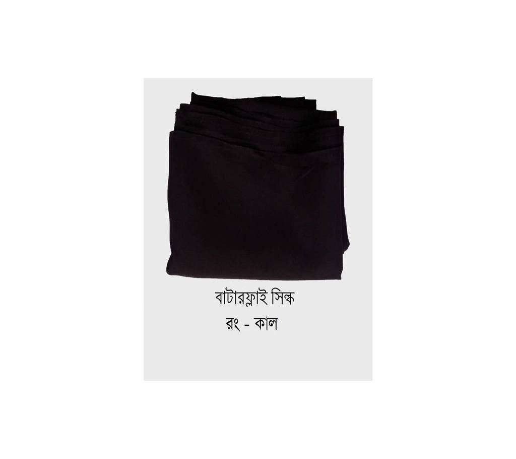 Black color butterfly silk