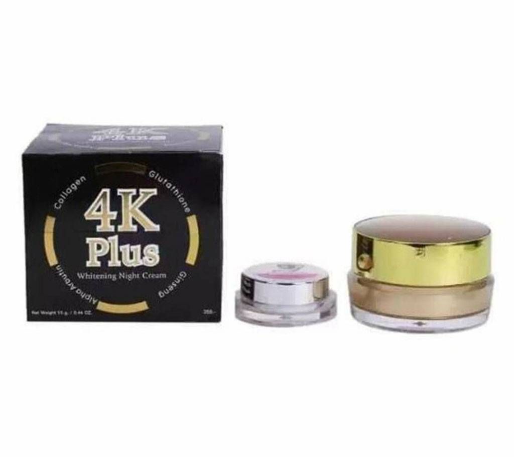 4K PLUS WHITINING NIGHT CREAM 15G THAILAND