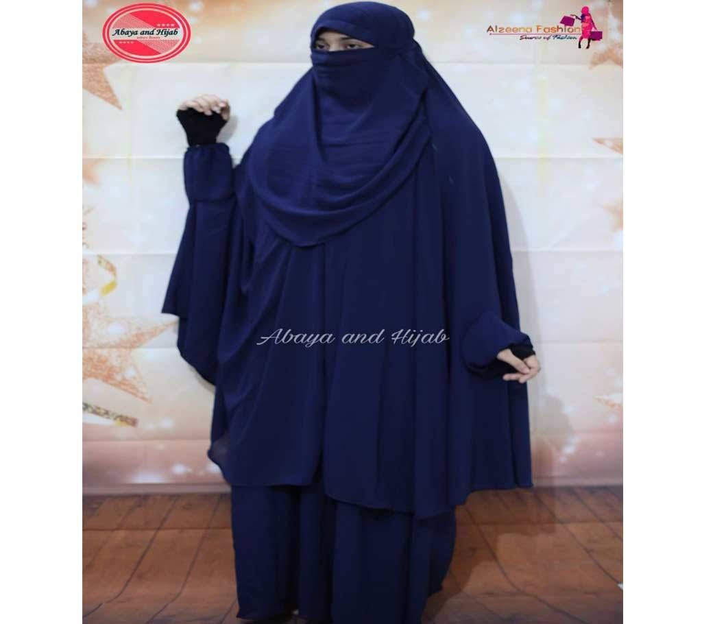 Navy blue khimar 4002