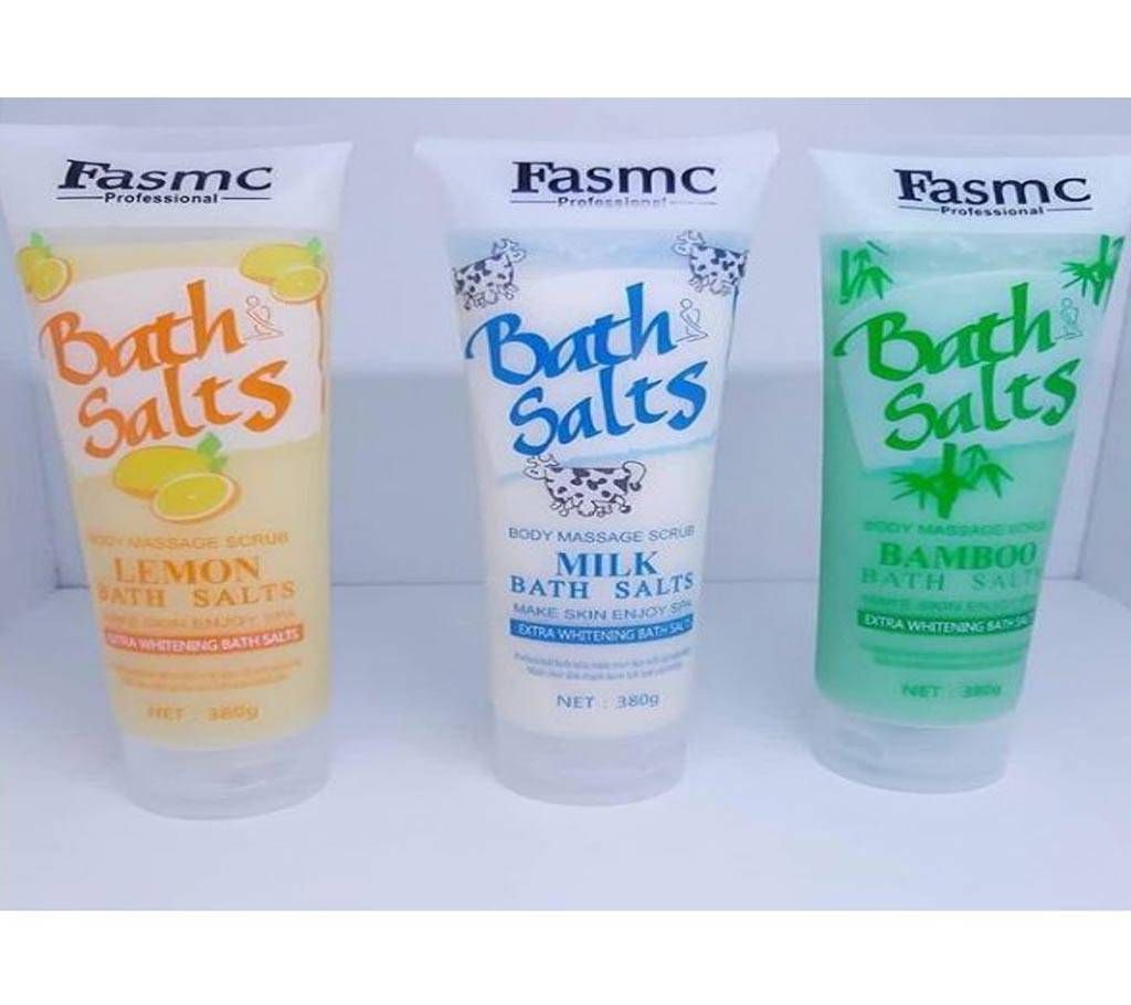 FASMC Bath Salts Body Massage Scrub bamboo-380gm-China