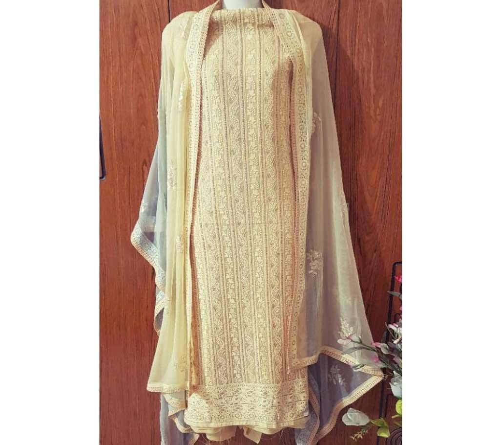 Indian Chiffon Unstitched 4pc 
