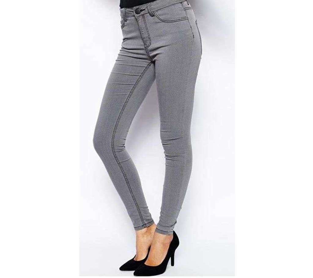 Skinny Fit Denim Pant -Grey