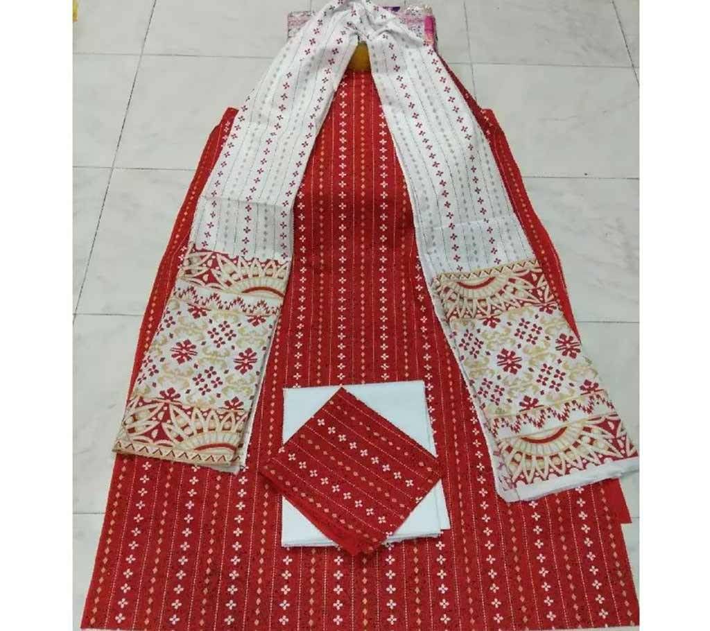 Unstitched Cotton 3Pcs T19