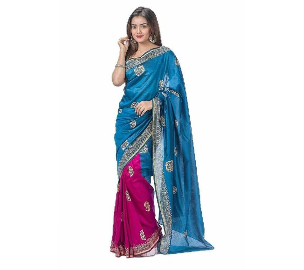 Colorful Tasar Silk Saree