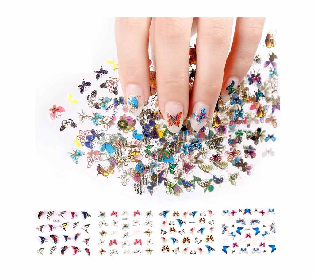 4 Sheets Moon Butterfly 3D sticker