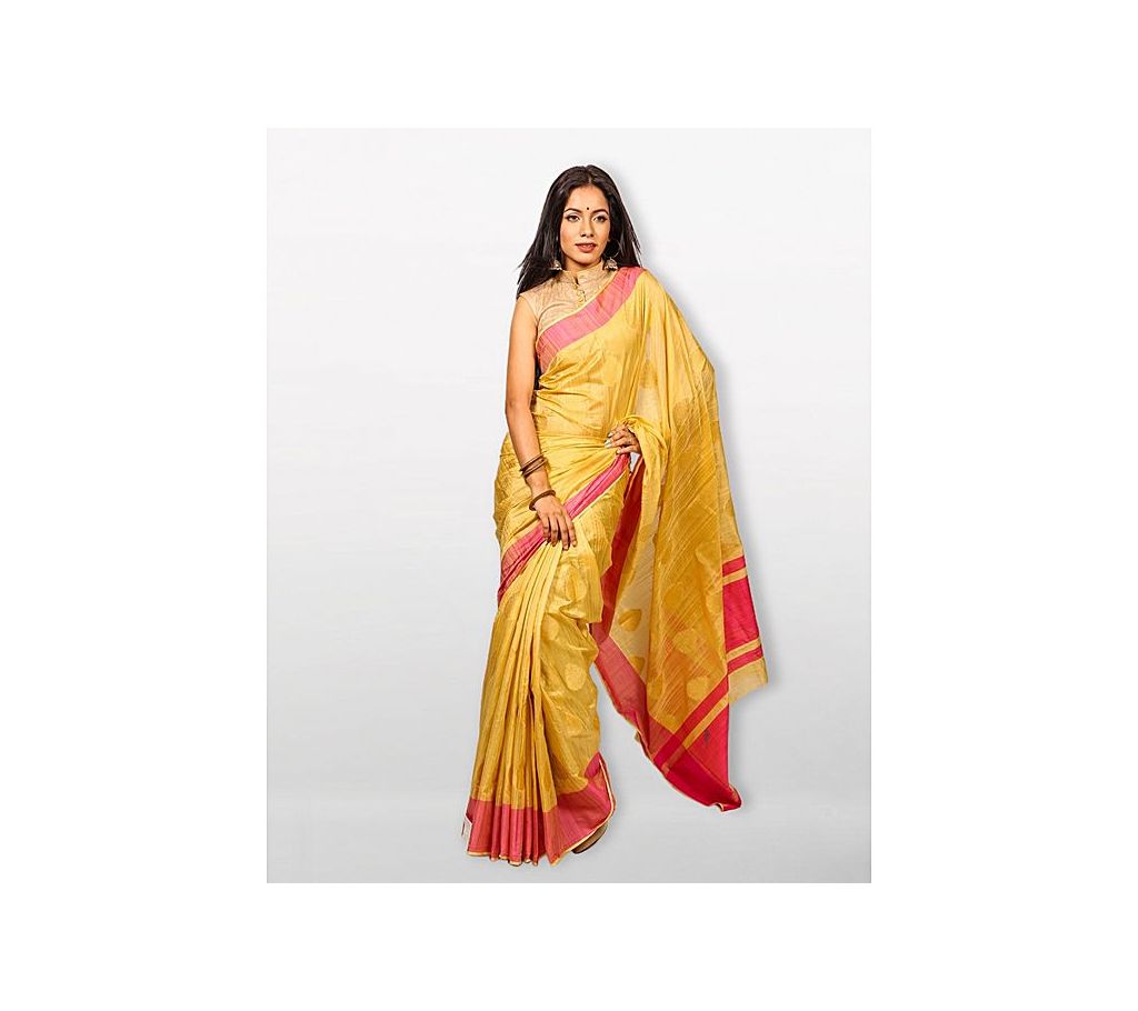 Sareen Silk Rajguru Tissue Saree - Light Golden