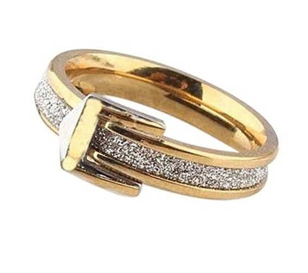 Golden Steel Finger Ring for Women