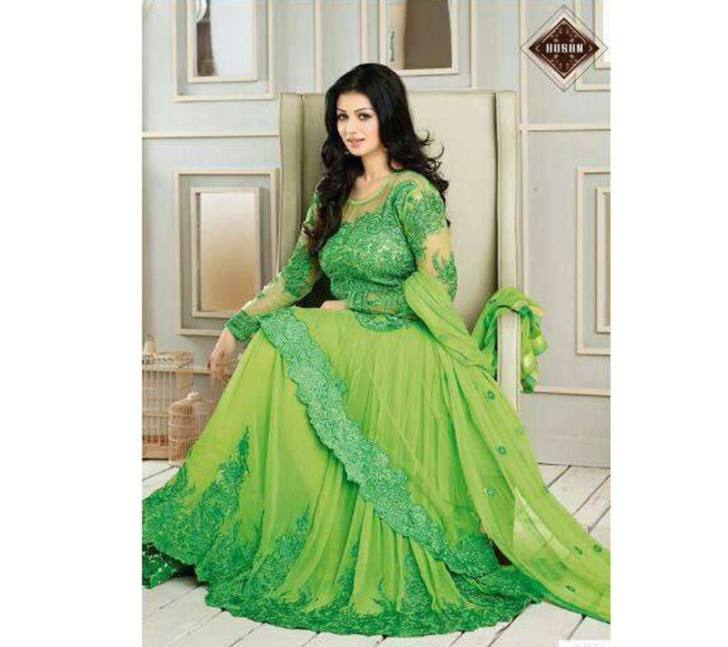 Semi-Stitch Georgette Embroidery Three Piece (Copy) 