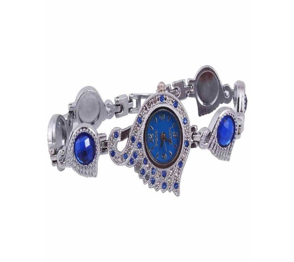 Stainless Steel Analog Watch For Women-Blue