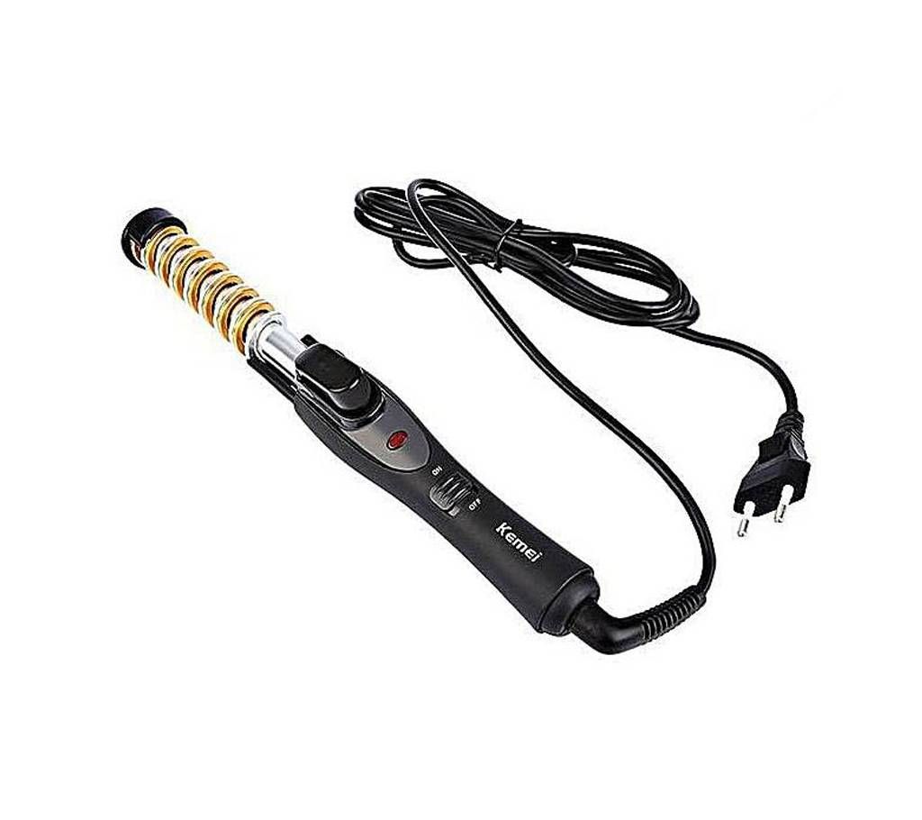 Kemei KM-1377 Hair Curler - Black and Silver