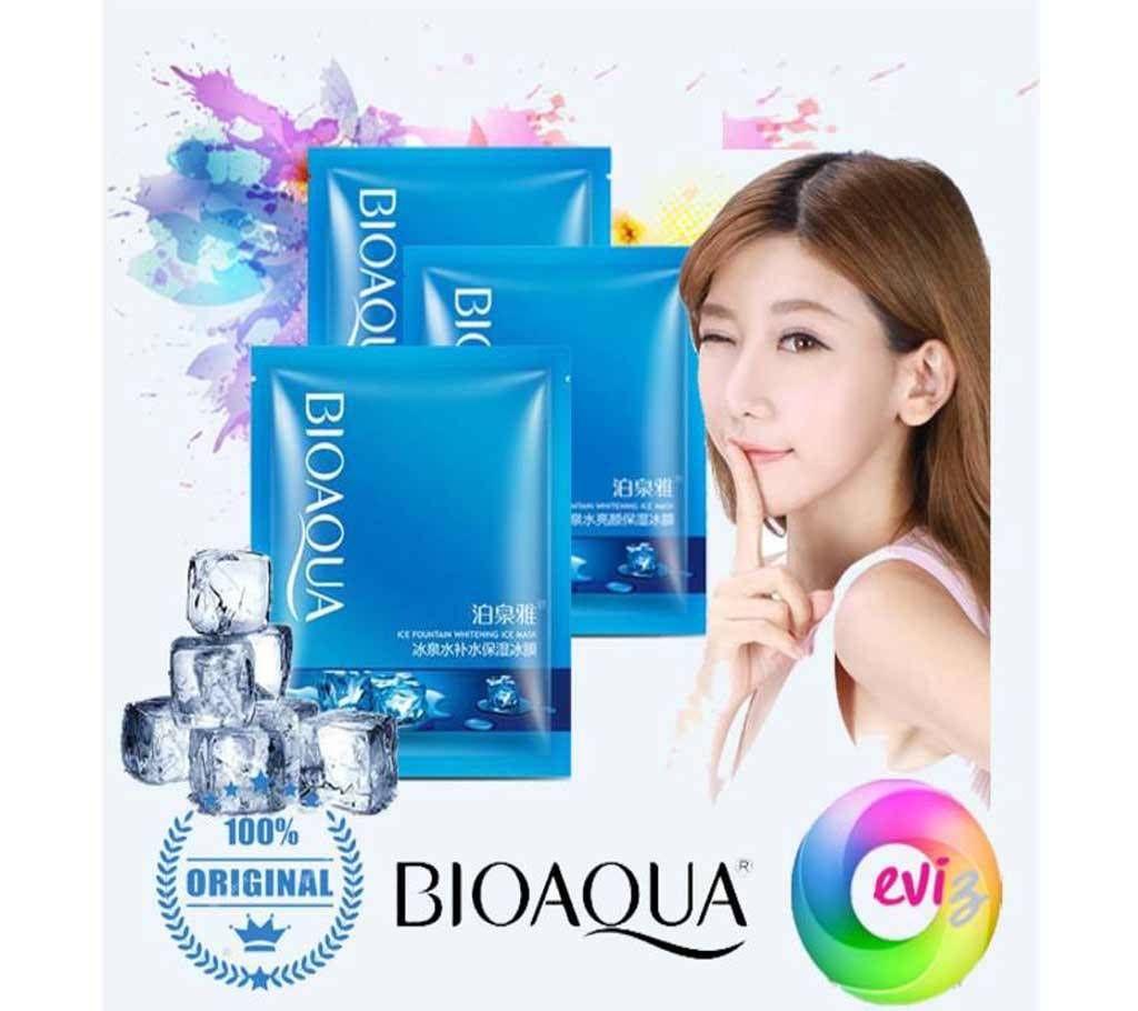BIOAQUA Ice Fountain Whitening Face Mask Cooling Hydrating Moisturizing Brighten Skin Toner for Woman/Man Winter Skin Care 30 gm China