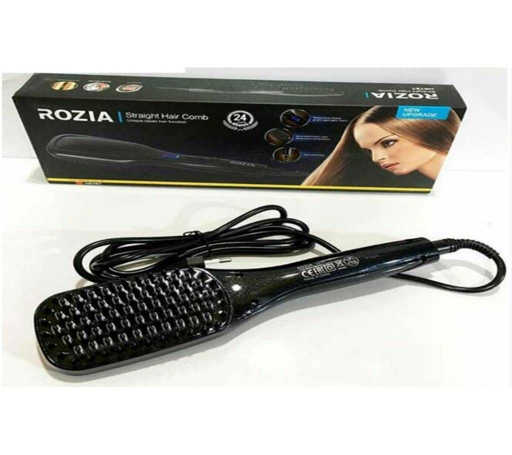 Rozia Hair Stretcher Brush with LCD Display