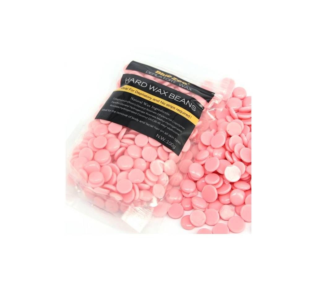 BlueZOO Hair Removal Hard Wax Beans (Rose) 100g China
