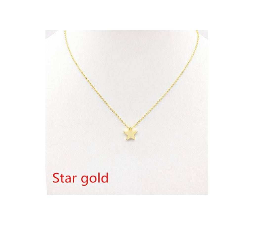 New Women chocker gold  Chain star heart choker Necklace Jewelry collana Kolye Bijoux Collares Mujer Collier Femme